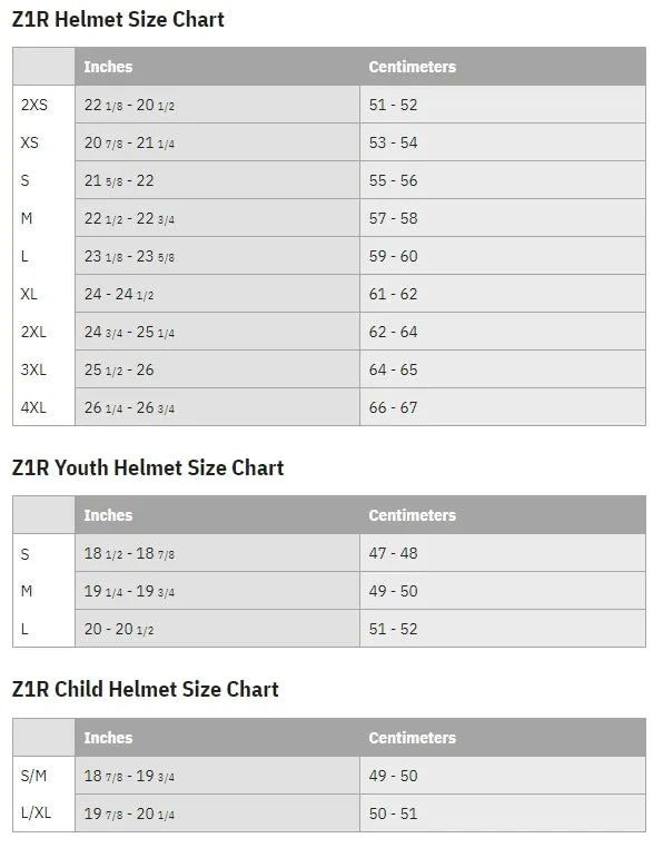 Z1R Rise Flame Youth Helmet