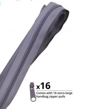 Zippers by the Yard Gunmetal