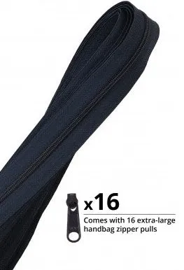 Zippers by the Yard Navy