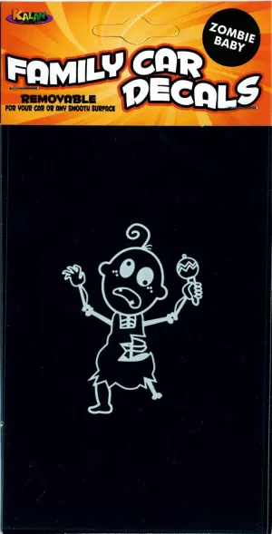 Zombie baby window decal